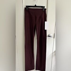 ATHLETA Elation Straight Leg Pant NWT XS Spiced Cabernet Ultra High Rise